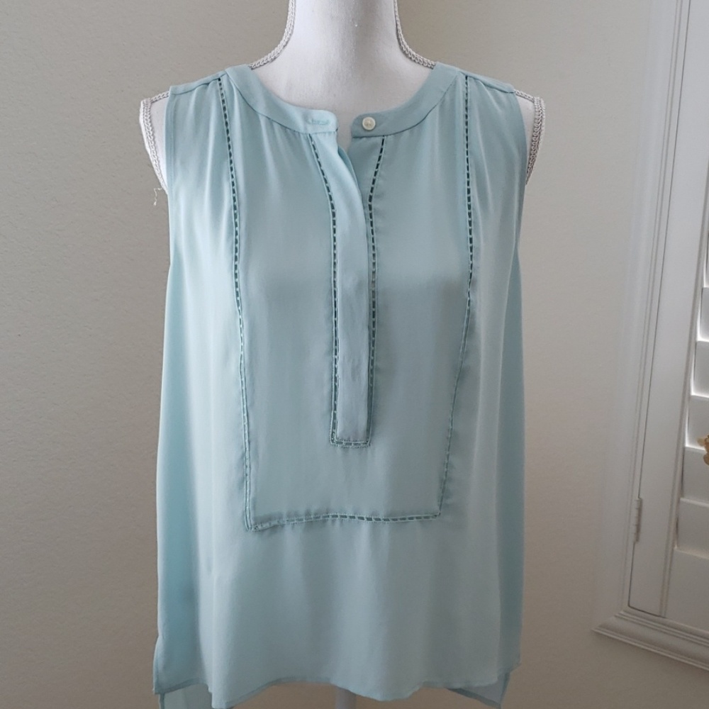 Loft Aqua Blue Tank Top